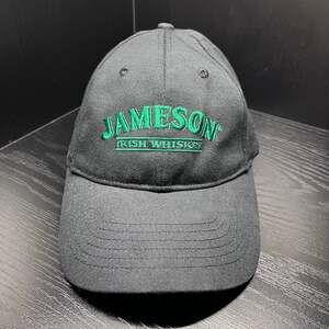 Jameson Irish Whiskey Embroidered Black Baseball Cap Hat Size S/M